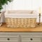 Marco Paul Wicker Storage Basket for Easter Egg Gathering Candy Easter Egg Hunt Wicker Basket Make Your Own Hamper Kit With Liner And Accessory Kits Bread Baskets Display Hamper Baskets Gift Box