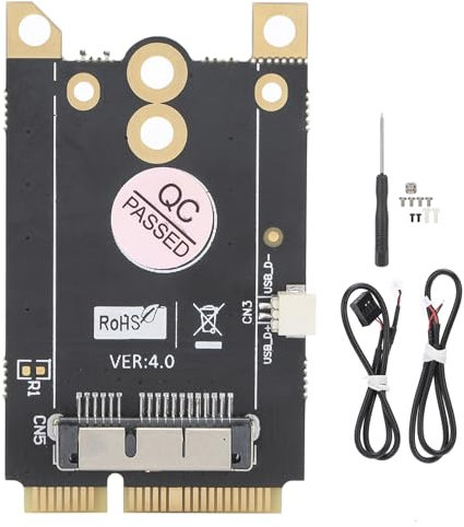 PCI-E Express-WLAN-Netzwerkadapter, WLAN-WLAN-Kartenadapter (ohne WiFi-Karte) 12 + 6-polig, für Broadcom BCM94360CD BCM943602CS BCM94360CS2 BCM94331CD BCM943224P