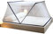 Faltbar Bodenlos Moskitonetz Doppelbett, Tragbar Anti-Moskito Falten Bett Baldachin zum Single zu King Size Baby Betten-Marine_L190XW135XH80CM.