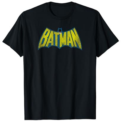 Batman Classic Logo Distressed Maglietta