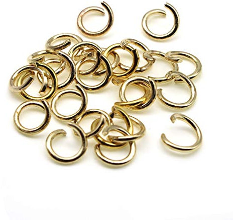 100Pcs 1,2X8Mm Metall Open Single Loops Jump Rings & Split Ring Connector Für Schlüsselanhänger DIY Herstellung