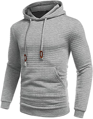 Briskorry Einfarbig Pullover Herren Sweatshirt Rundhals Langarm Slim Fit Training Hoodie Pulli Hochwertige Baumwollmischung Männer Pullover Sweater Winterpullover Herren Warm