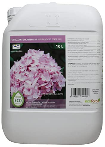 CULTIVERS Engrais pour hortensias 10 l écologique liquide. Augmente la floraison et intensifie la couleur. Plantes saines et fortes. Engrais 100 % naturel