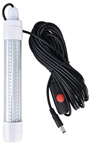 LED Unterwasser-Angellicht, 16W AC12‑36V 1300lm IP68 Wasserdichte Unterwasser-Fischsucherlampe Nachtangeln-Köder-Lampe KöDerfinder mit 16,4-Fuß-Kabel FüR Nachtangeln-Fischköder (Grünes Licht)