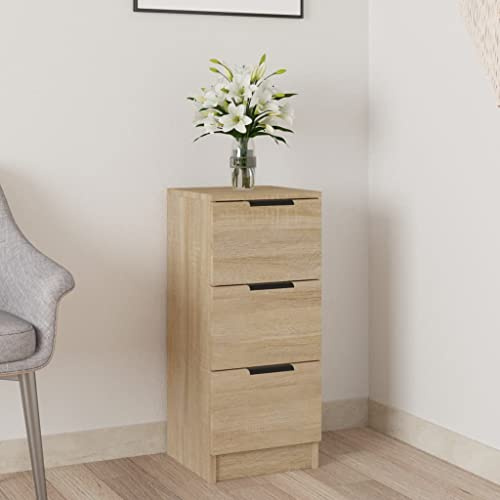 WIFESE Sideboard Sonoma-Eiche 30x30x70 cm Flurschrank KüChenschrank Schrank Klein Kommode Schmal Flurschrank Schmal Badezimmerschrank Komodenschrank Wohnzimmerschrank
