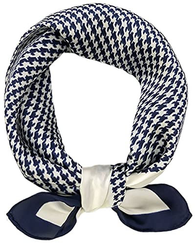 prinfantasy Seidenschal Damen Seidentuch Tuch Halstuch Seide tuch mehrfarbig bedruckt 70 x 70 cm M070036