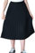 Maeau Faltenrock Lang für Mädchen Chiffon Plissee Rock Kinder Mädchen Mittellange Midi Faltenröcke 9 10 Jahre 140 Schwarz A Linien Röcke Elastische Hohe Taille Gefaltete Rock Sommer Schulmädchen