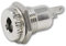 world-trading-net - DC-Einbaubuchse geriffelt, Pin-Durchmesser 2,1mm, max. 30V DC / 5A, mit Lötfahnen, Unterlegscheibe und Sechskantmutter