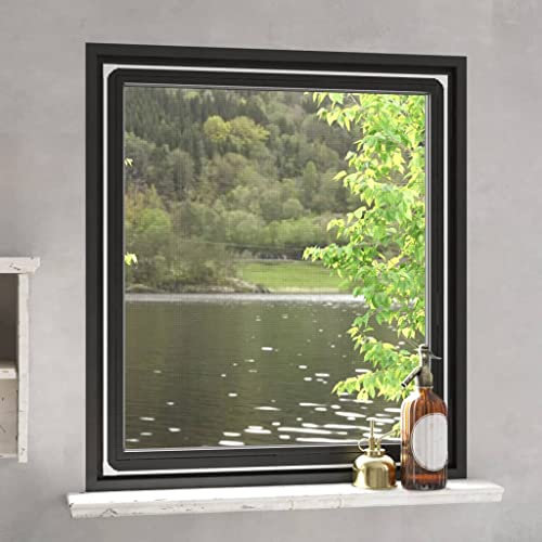 HOMIUSE Zanzariera Finestra Fissa Bianco 120x140 cm Zanzariere Rigide Zanzariera A Pannelli Telaio Zanzariere Scorrevoli Zanzariera Per Finestra A Rullo Tende Zanzariere Per Finestre