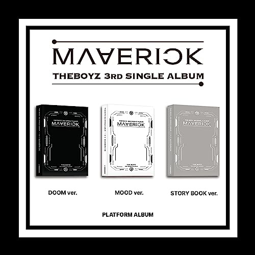 The Boyz Maverick 3. Single Album Platform DOOM Version Case + 1p QR Type Mini Card + 1p Selfie Photocard + 11p Official PhotoCard + 1p Unit PhotoCard + Tracking Sealed