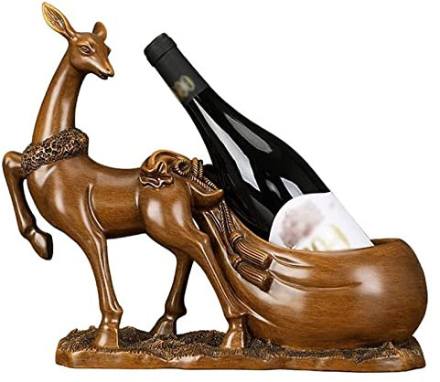 FanXus Weinregal, Regaldekorationen, jetzt Wohnzimmer, Schrank, Dekoration, Regal, Dekoration, Einweihungsparty, Neue Geschenke (Farbe: Grauer Wolf, Größe: 38 x 11 x 30 cm) Made in China