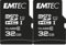 EMTEC ECMSDM32GHC10GP - Carte microSD - Classe 10 - Gamme Elite Gold - UHS-I U1 - avec Adaptateur Performance - Vitesse de Lecture jusqu'à 85MB/s -Noir/Or - 32 GB (Lot de 2)