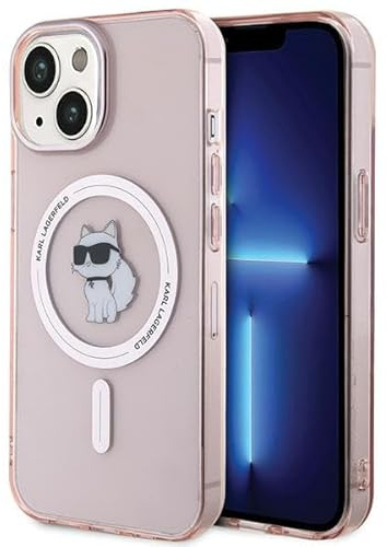 Karl Lagerfeld KLHMP15SHFCCNOP Hülle für iPhone 15 6.1 Rosa hardcase IML Choupette