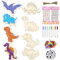 SPERMUOY Dinosaurier Holz bastelsets,Holz Basteln Kinder Mädchen/Jungen 4 5 6 7 8 9 10 Jahre Basteln Kindergeburtstag,Dino Geburtstag Geschenke Mädchen Jungen