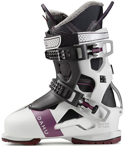 DAHU Ecorce 01 X W90 Damen Skischuhe (240/245 EU 39, Light Grey-Black-White)