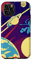 Hülle für iPhone 11 Pro Handyhülle Space Stars Violett Planet Galaxy 80's Funky Psychedelic