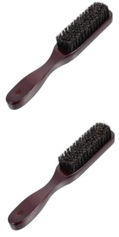 FRCOLOR 2stücke Holz Bartpflegebürste Für Männer Ergonomisch Gesichtsreinigung Und Bartpflege Für Gepflegtes Erscheinungsbild Und Einen Komfortablen Rasurprozess