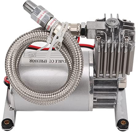 Compresor de Aire Resistente 20A 150 PSI Metal Universal para Vehículos de 12V Yates Barcos,Modificación de o y video de automóviles
