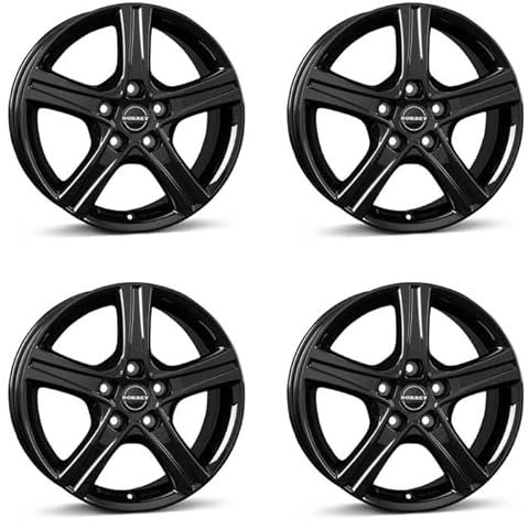4x Borbet Felgen CWD 6.0x16 ET68 5x118 black glossy kompatibel mit Opel Movano
