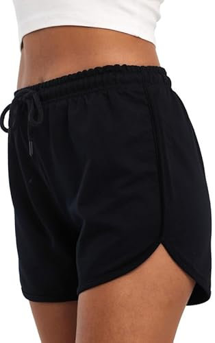 COMEOR Kurze Hose Damen - Shorts Sommer Jogginghose, Sporthose Kurz Baumwolle, Trainingshose Kurz - Laufhose Kurz Sommerhose Kurz Yoga Sport Freizeit (Dunkelblau 2XL)