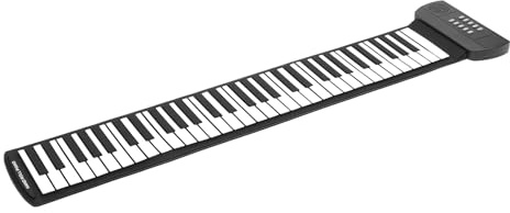 Lernspielzeug Zum Aufrollen eines Klaviers mit 61 Tasten, Aufnahmewiedergabe, Umweltfreundliche Silikontastatur, Bestes für Kinder, Tragbar und Leicht zu Tragen