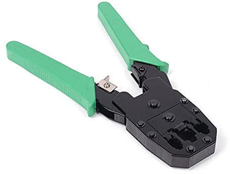 Network Clamp Electrician Insulated Wire Strippers Pliers Internet Cable Crimping Bent Wire Cutter Cut Pliers Hand Tools - Crimping Tool