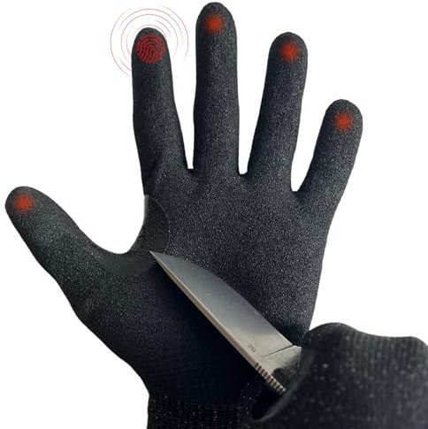 Tactical Tools Guanti anti-taglio della polizia livello 5 - Guanti da lavoro - ideali come antitaglio polizia/giardinaggio/guanti da lavoro (M /8)