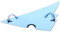 WATIIFUFU Wacky Es Tricky Eyewear Leichtes PC-Material randlose Brille modische Brille für Damen Brillendekoration für Party Foto-Requisiten Halloween