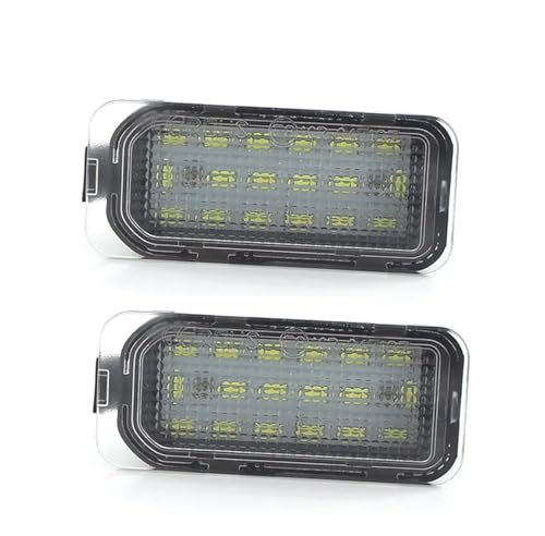 Plate Light For Jaguar XF X250 XJ X351 Auto Rear Number Plate Lamps Replacement 1 Pair Error White LED License Plate Light Number Plate Lamp
