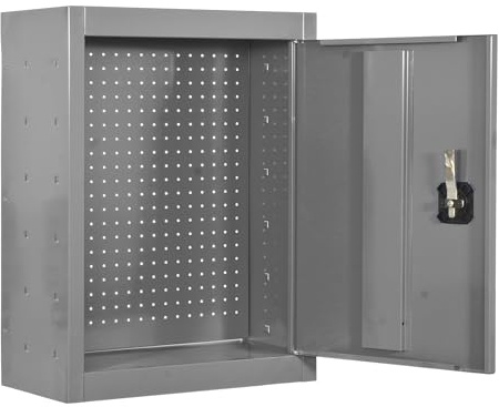 Simon Rack Werkzeugschrank, Werkzeugkasten aus Metall, 650 x 500 x 275 mm, inkl. Schlüssel, grau - Cabinet Tool