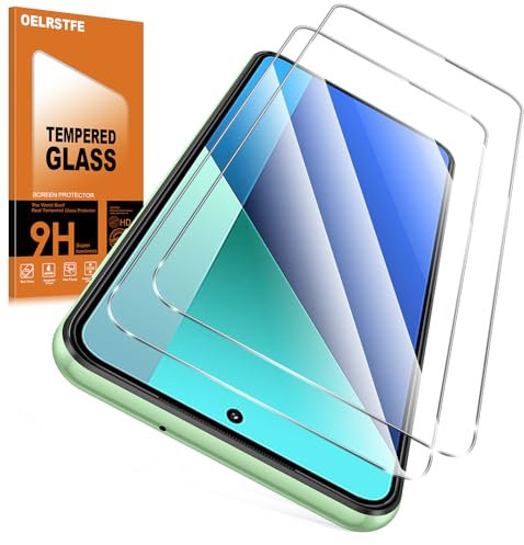 Oelrstfe Verre Trempé pour Xiaomi Redmi Note 13 4G/5G 2 Pièces,Film Vitre Protection écran Dureté 9H Anti Rayures Sans Bulless Ultra Transparent HD Haute Sensibilité Protecteur D'écran