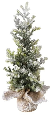 Boltze Home Albero di Natale artificiale in vaso di iuta, 40 cm