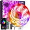10M Led Strip Lights Music Sync RGB Bluetooth Color Changing Flexible LED Light Strips,with Smart App & Remote Control , Led Lights for Bedroom Room Lighting Flexible Rope Light Home Party Decoration