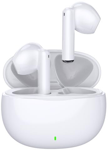 Wireless Earbuds, Bluetooth 5.3 in Ear Headphones Wireless Earphones, 30H Playtime Bluetooth Ear buds with 4 ENC Noise Cancelling Mic, IPX7 Waterproof Touch Control Headphones for iPhone/Android/iOS