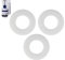 3 Pack 816.418.00.1 Flush Valve Base Sealing Washer Compatible with Geberit Replacement Silicon Clear Washers Repair (White)