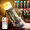 Lampe Fackel Wandlampe, 8 Farben Wall Fackel Nachtlicht, Nachtlampe USB Wiederaufladbare LED Lichter, Led Fackel Kinder für Hand oder Wandhalterung Beleuchtung Spielzeug Geschenke, 28cm