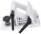 Adjustable Replacement Tool Rest Sharpening Jig, Metal 6in 8in Bench Grinder Sharpening Jig, Solid Aluminum Jig for Blades Guiding, Compact Size, Easy Installation (Silver)