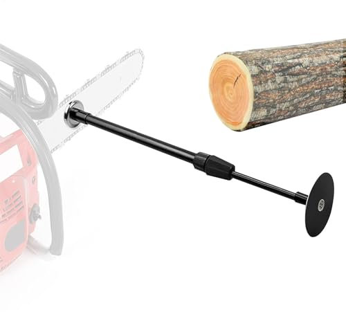 Instrumento de medición para motosierra - Calibre de gabaretes de fuego, subasta telescópica ajustable magnética | Medidor de longitud de corte preciso, accesorio para cortar madera con d
