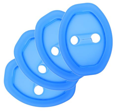 PRETYZOOM 4pcs Silicone Car Door Lock Protective Cover Latch Guard Shock Absorbing Pad Replacement for Door Slamming Protection