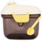 Bebamour Baby-Milchpulver-Spender Topf Formel-Spender für Baby-Snack-Spender(Brown,transparent Type)