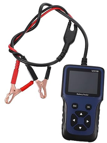 Cabilock Probador de Batería de Carga con Impresora y Pantalla Herramienta de Multilenguaje para Autos y Motocicletas