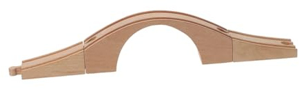 CVUTOVO Holzeisenbahnbrücke Eisenbahnszenenzubehör Aus Holz Für Junge Mädchen Eisenbahnsammlung Erweiterungsspielzeug Brückenmodell Aus Hochwertigem Material Für Und Langlebigkeit