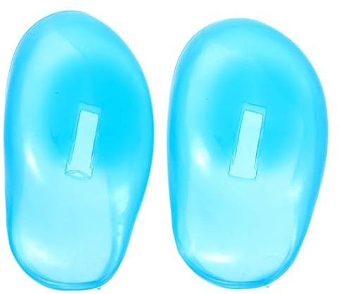 TOYZFRIENDY Silikon Ohrenschutz zum Haarefärben 1 Paar und Leicht zu Reinigen Ohrschutzabdeckung für Heimgebrauch Beim Haare Waschen und Färben in Blau