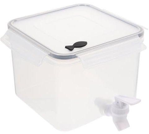 VALICLUD Distributeur D'eau Fraîche avec Robinet Pratique et Couvercle en Pp 3,2l Facile à Verser Carafe à Jus pour Réunions Familiales et Hôtels
