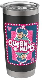 Friends. Queen of Mums Vaso térmico de acero inoxidable de doble pared