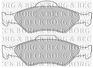 Borg & Beck BBP1616 Front Brake Pads To Fit Ford Fiesta III/courier 99-