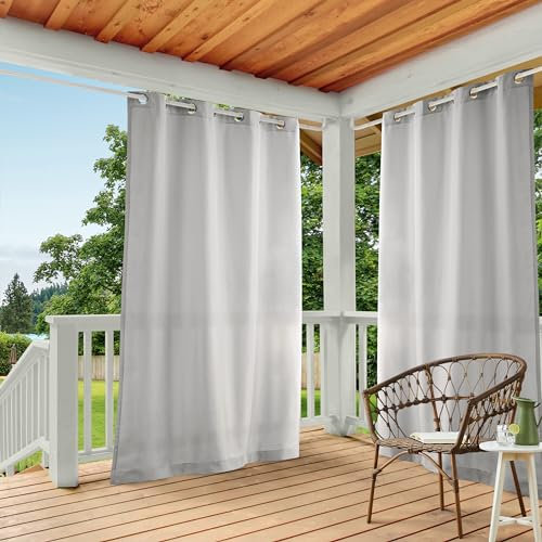 TOWN & COUNTRY BASICS Exclusive Home Curtains GT Cabana Ösenvorhang, 1 Paar, Textil, Wolkengrau, 54x84, 2