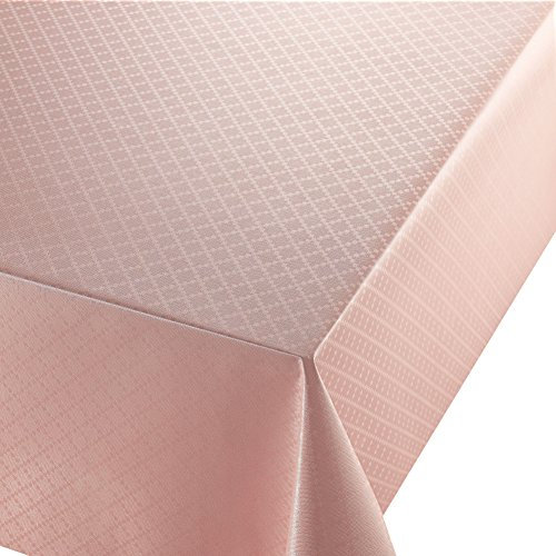 Wachstuch Diamant Relief Rosa Breite & Länge wählbar abwaschbare Tischdecke Eckig 120 x 200 cm