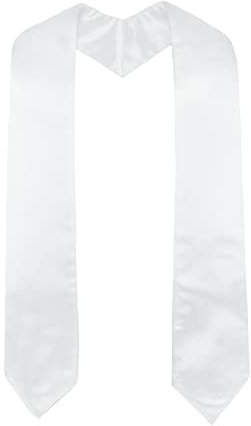 GraduatePro Abschluss Stola Kirche Priester Chor Stahl Erwachsene Unisex Universität 152cm Weiß