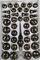 39 TLG. Glas-Weihnachtskugeln Set in Hochglanz Schwarz Goldene Ornamente - Edle Neuheit Christbaumkugeln - Weihnachtsschmuck - Christbaumschmuck